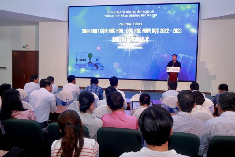 Chương Trình Sinh Hoạt Cụm Đức Hòa – Đức Huệ Môn Vật Lý Năm Học 2022-2023