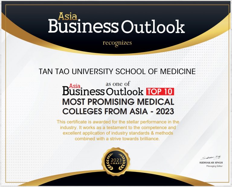 TTU – Top 10 Promising Medical Colleges in Asia in 2023