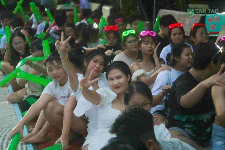 Enlighten U – “Be Cool in the Pool”: TTUers get into a vibrant pool party.