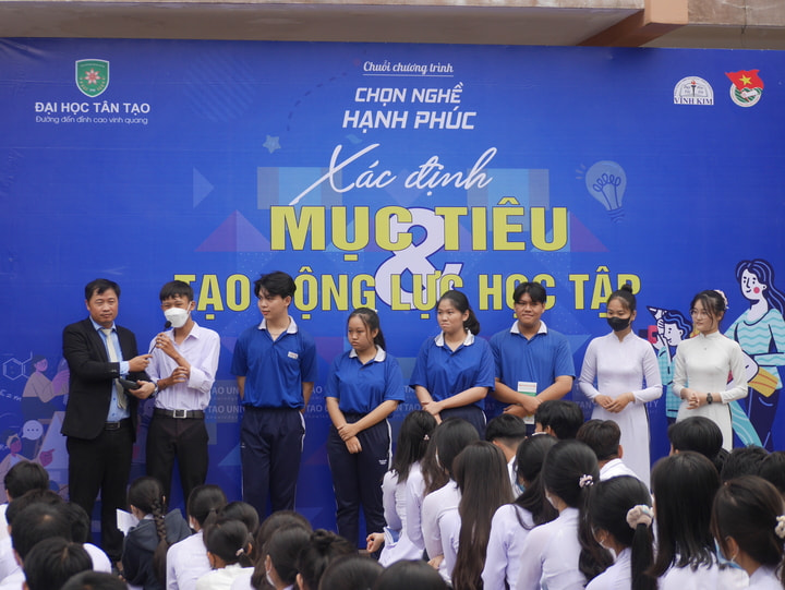 Workshop “Chọn nghề hạnh phúc – Xác định mục tiêu tạo động lực học tập” – THPT Vĩnh Kim (Tiền Giang)