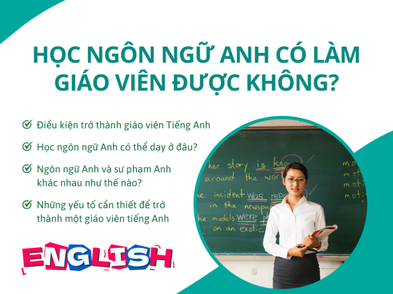 Học ngôn ngữ Anh có làm giáo viên được không