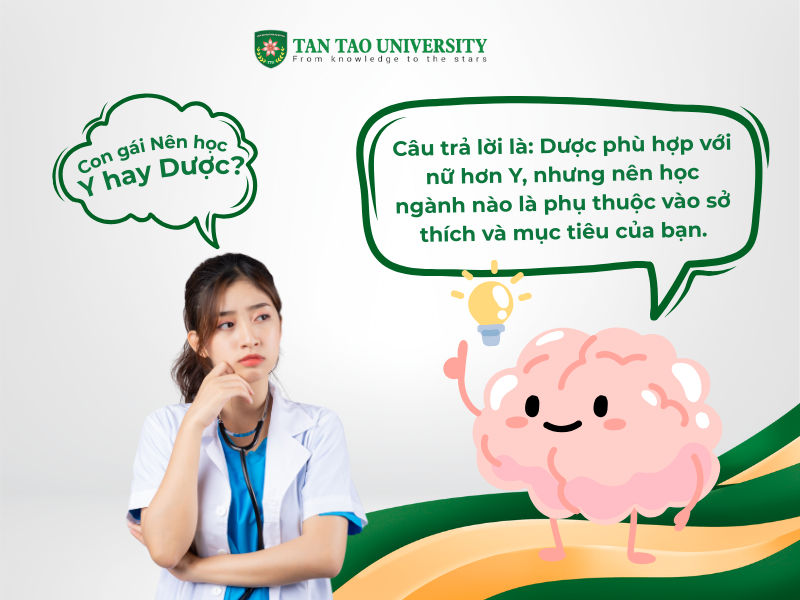 Con gái nên học y hay dược thì tốt hơn?