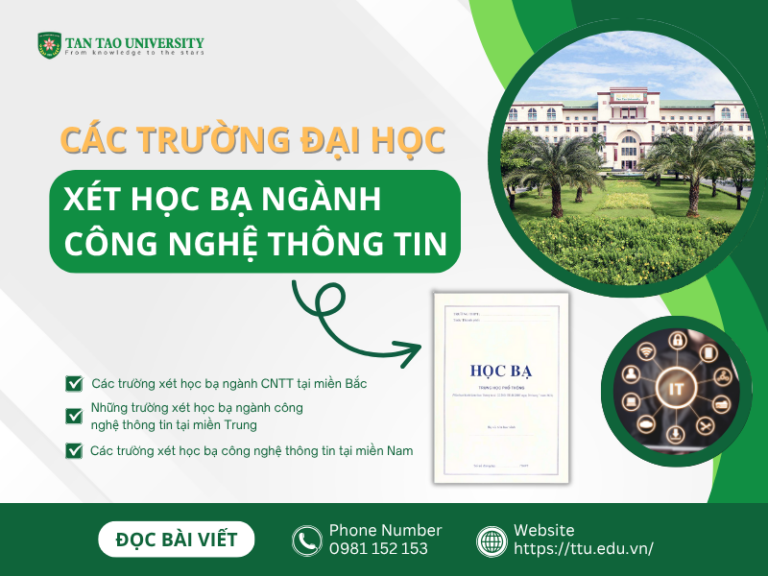 xét học bạ ngành công nghệ thông tin