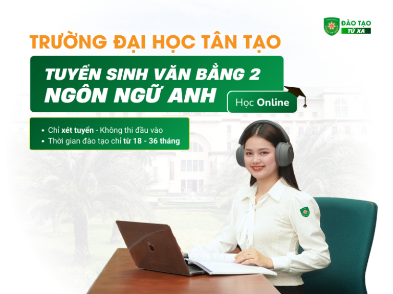 tuyển sinh văn bằng 2 ngôn ngữ anh