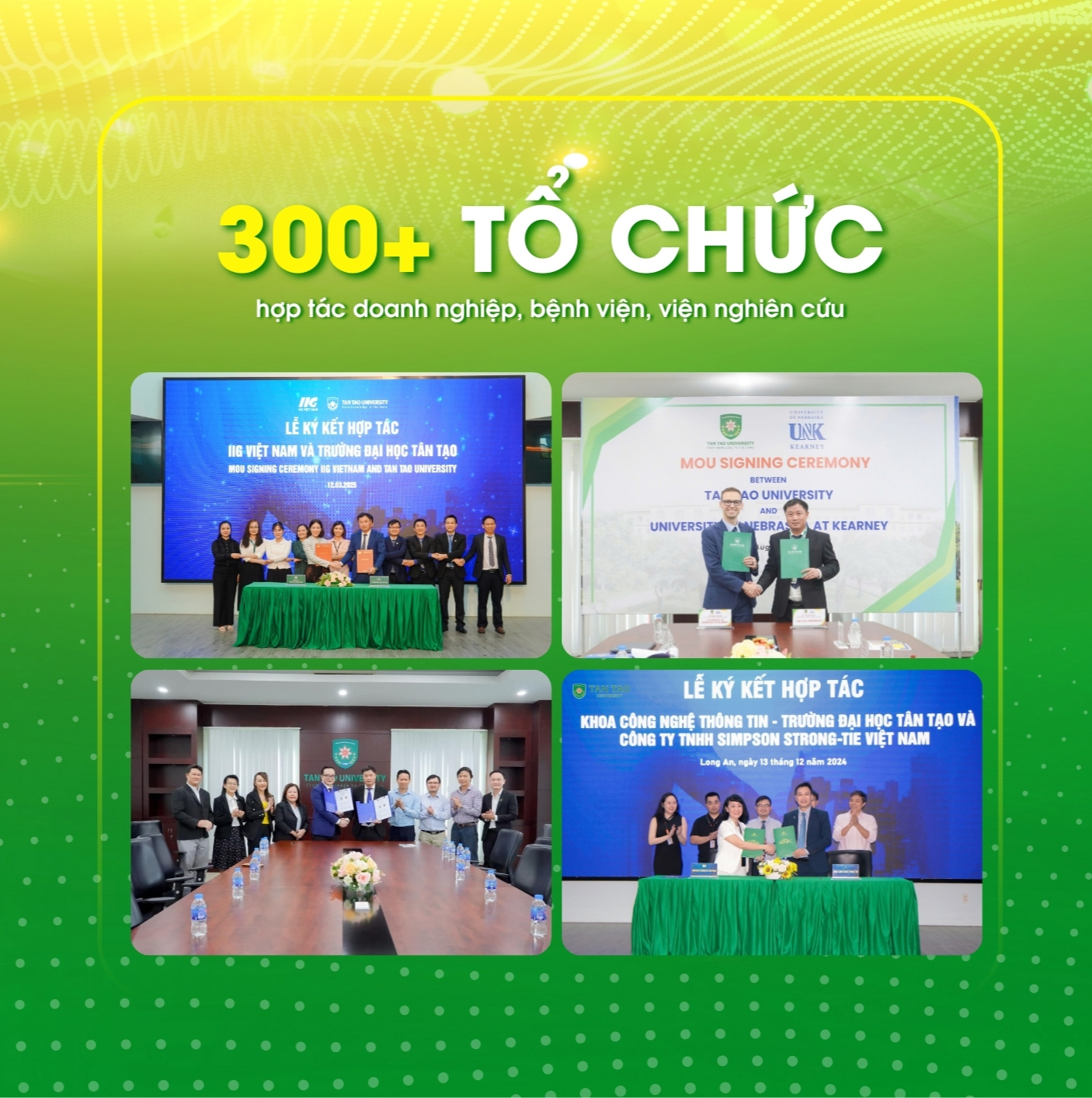 Hợp tác với hơn 300 tổ chức, mở rộng mạng lưới thực tập và việc làm