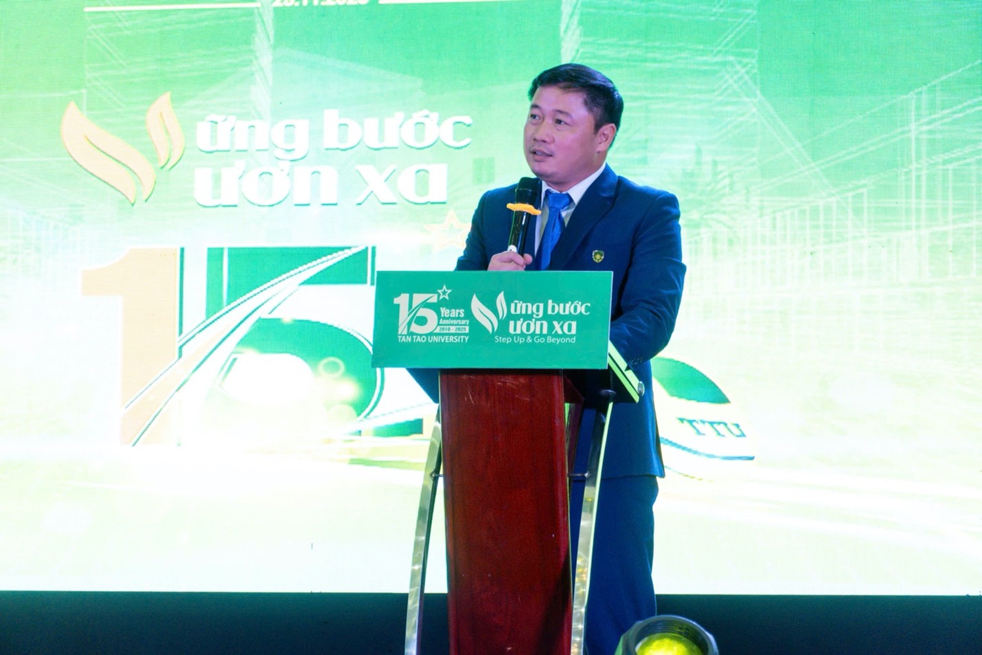 Nguyễn Mai Lâm - Hiệu trưởng Trường Đại học Tân Tạo cho biết, đây cũng là trái ngọt của tinh thần đổi mới và chiến lược tái cấu trúc dựa trên nền tảng học thuật chuyên sâu